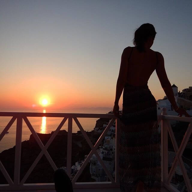 Caldera view in Santorini