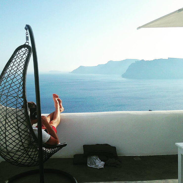 Santorini hotel view