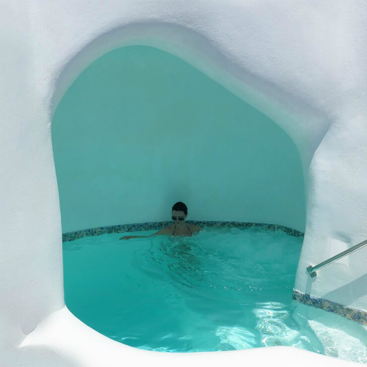 Santorini private pool