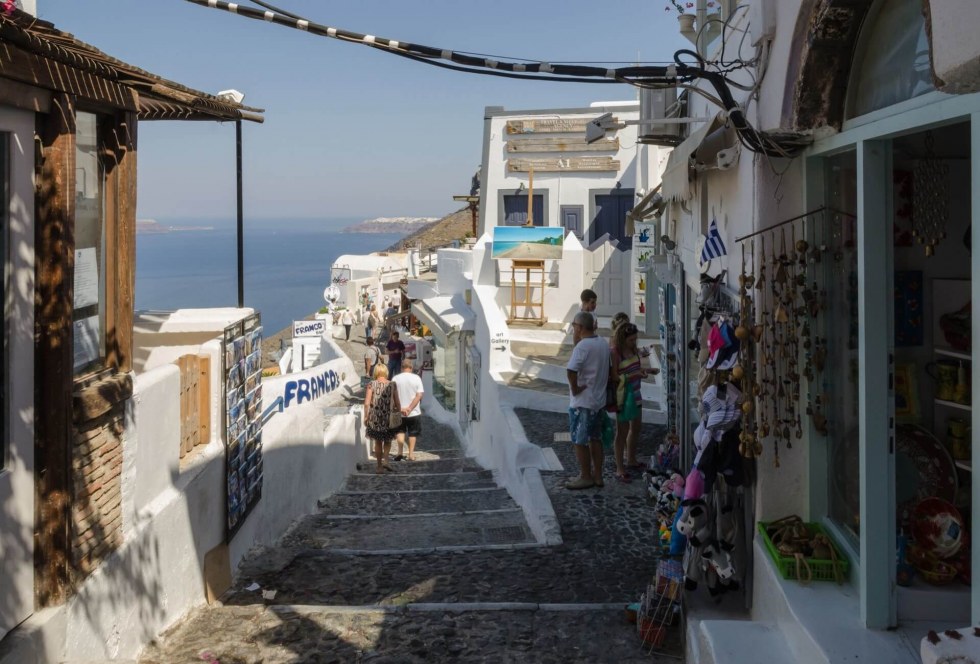 Fira town in Santorini