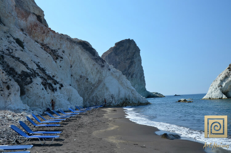 White Beach in Santorini
