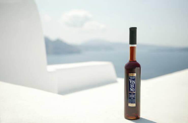 Santorini wine